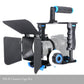 Camera Shoulder Support Rig Kit with Cage & Matte Box for Dslr Video Camcorder camera shoulder rig set TOPCINE Blue