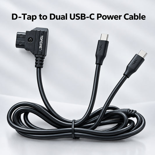Dual USB-C D-Tap Power Cable for DJI Focus Pro, SDR Transmission & Nucleus-N camera cable TOPCINE