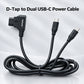 Dual USB-C D-Tap Power Cable for DJI Focus Pro, SDR Transmission & Nucleus-N camera cable TOPCINE