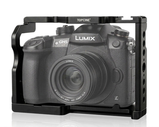Panasonic GH5 GH5II GH5S Camera Cage Kit with Cold Shoe Mount Aluminum Alloy Rig TOPCINE