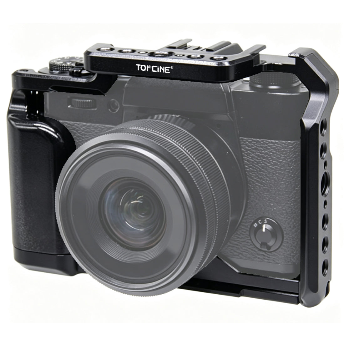 Fujifilm XT30 XT30II XT20 XT10 Cage with Cold Shoe Mount Arca Quick Release Baseplate TOPCINE