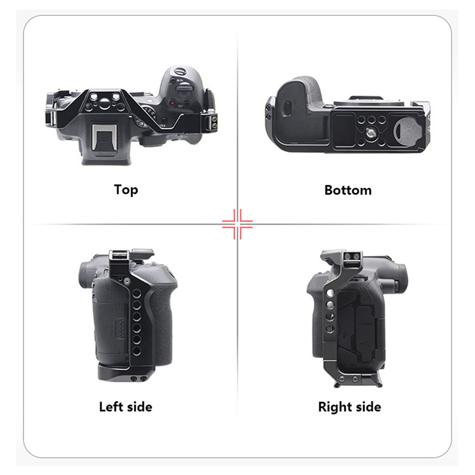 Camera Cage for Canon EOS R7 DSLR Camera with Dual Cold Shoe Mount Topcine Official Store