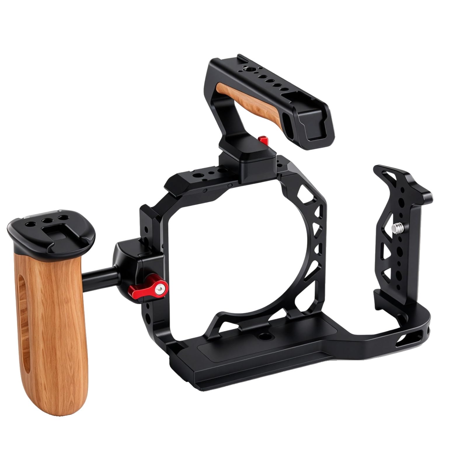 Camera Cage for EOS R6V with NATO Chute Arca Base Cold Shoe camera cage Topcine Official Store