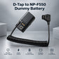 NP-F550 Dummy Battery to D-Tap Power Adapter | Continuous External Camera Power camera dummy battery Topcine Official Store