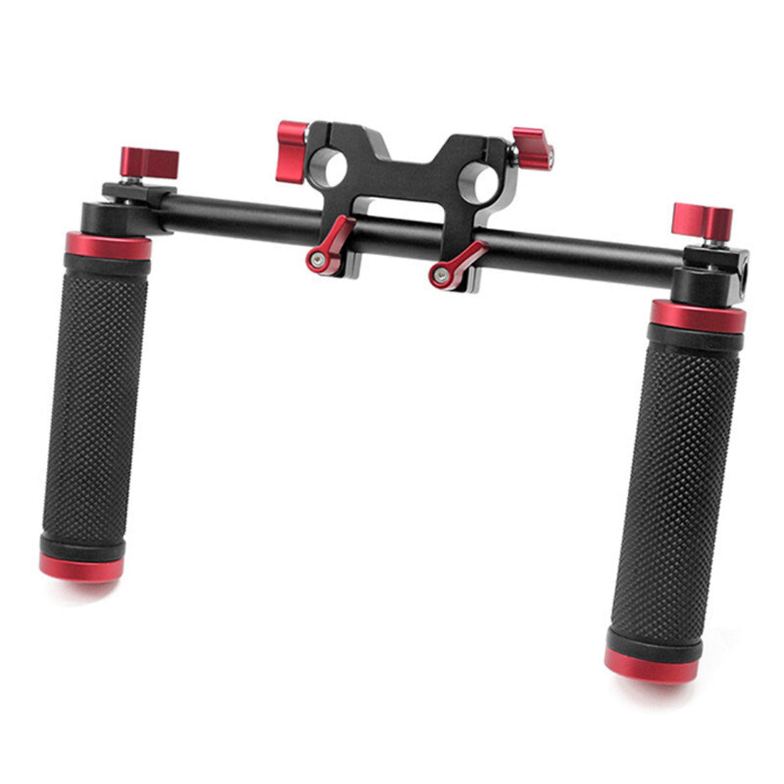 Camera Shoulder Rig Handgrip Kit with 4 Holes 15mm Clamp &15mm Rod TOPCINE