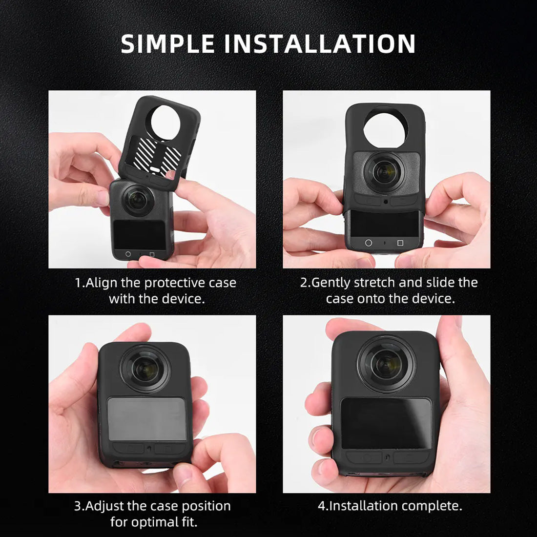 Silicone Protective Case Anti-Scratch Shockproof Soft Shell High Quality Protector Lens Cover Sleeve for DJI Osmo 360/360II Camera Accessories