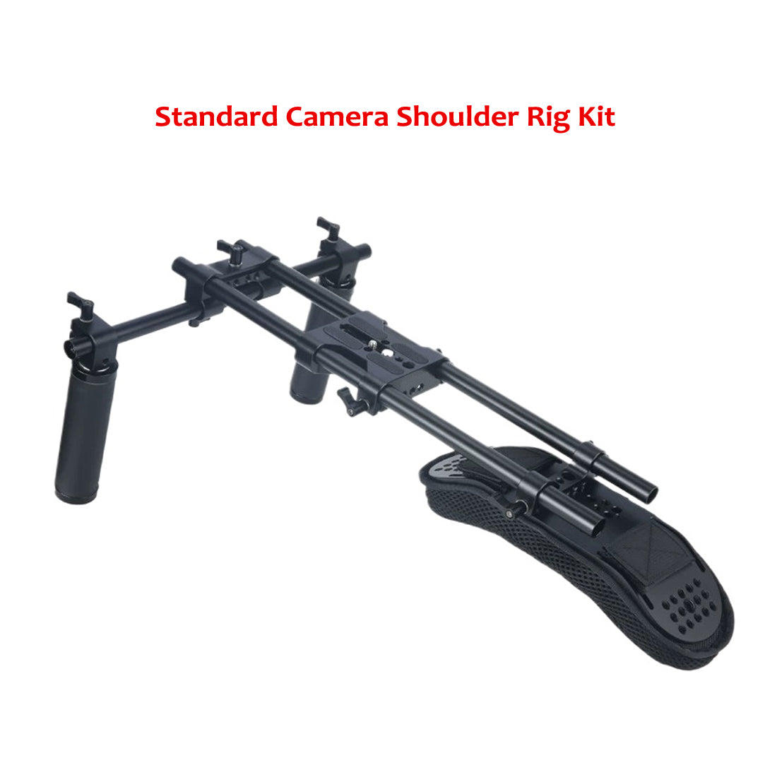 Professional Shoulder Rig Support Kit for Most DSLR Video Cameras Handheld Shoulder Mount Support Video Camera Anti-shake Stabilizer Kit for Vlogging Filmmaking Social Media Content Creation Outdoor Shooting