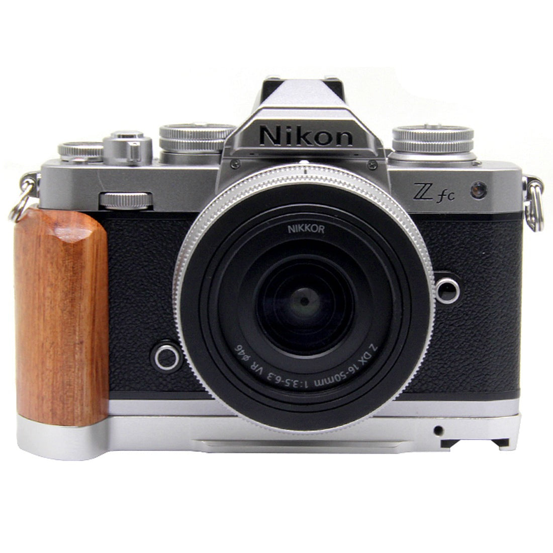 Wooden L Grip Camera Cage for Nikon ZFC Camera with Cold Shoe Mount camera L plate TOPCINE