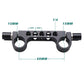 15mm Double Hole Pipe Clamp Rail Connector SLR Camera Parallel Dual-Hole Multi-Function Pipe Clamp for DSLR Camera Rig TOPCINE