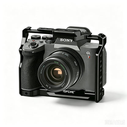Sony A7 Camera Cage for A7RIII A7RII A7II A7III A7IV with NATO Rail camera cage Topcine Official Store sony a73 a72 a74 cage