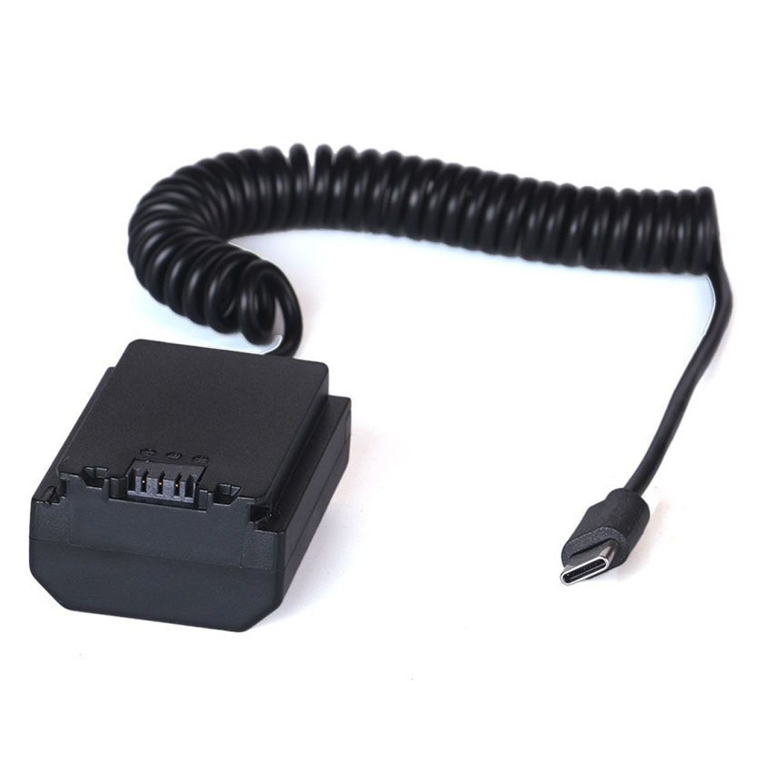 D-Tap to NP-FZ100 Dummy Battery Coiled Power Cable Cord Adapter Compatible for Sony Alpha 1 Alpha A7III A7R III A9 A7R IV Alpha 9 II A9R A9S A7R3 A7S3 FX3 Camera dummy battery TOPCINE USB-C Plug