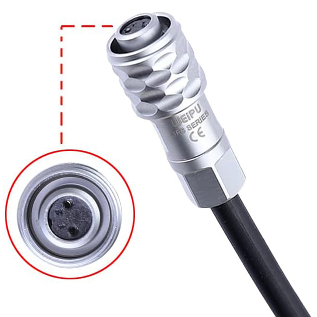 Topcine D-Tap to BMPCC 4K 2 Pin Locking Power Cable for Sony V Mount for Blackmagic Pocket Cinema Camera 4K TOPCINE