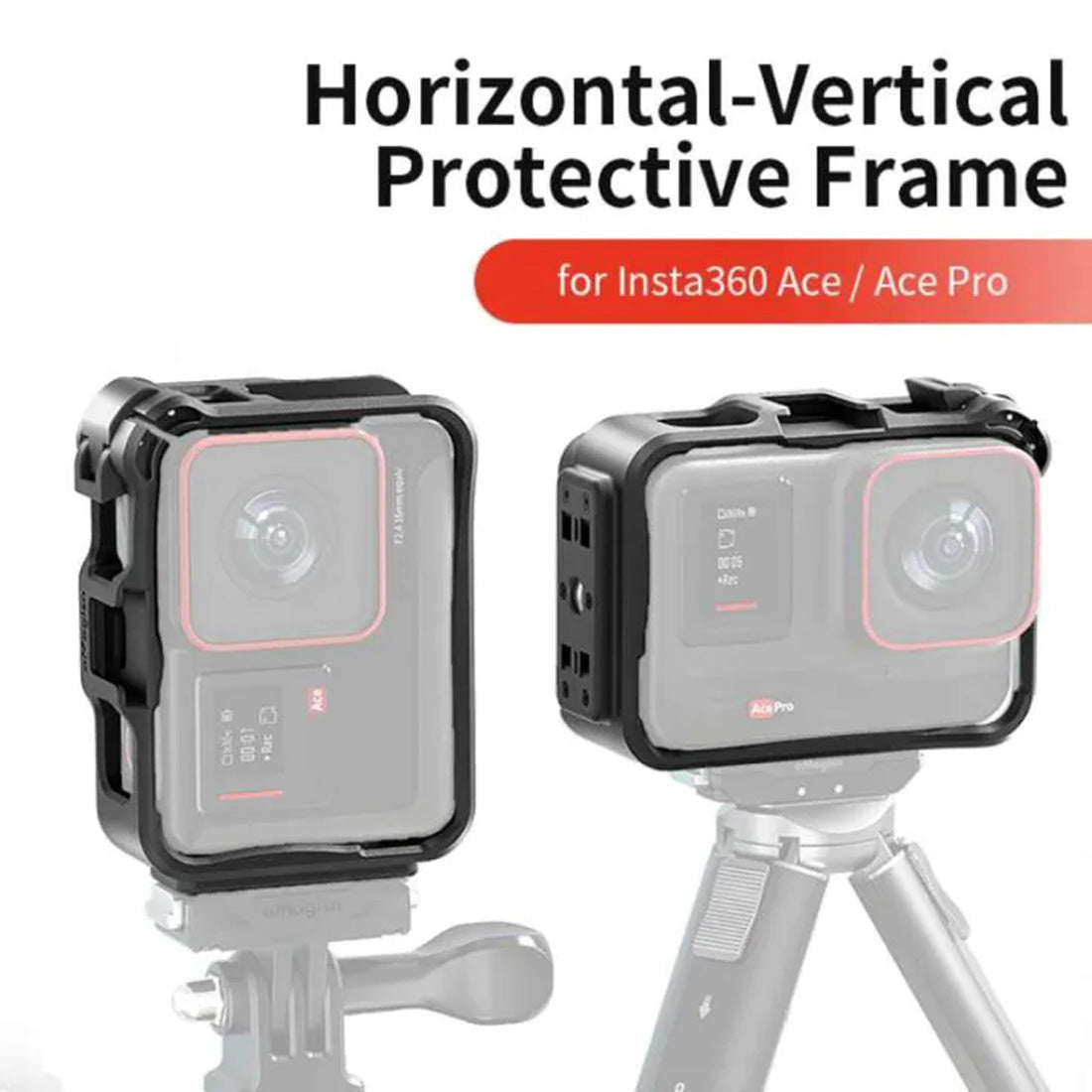 Protective Frame Expansion ABS Cage Case Action Housing Shell for Insta360 Ace/Ace Pro