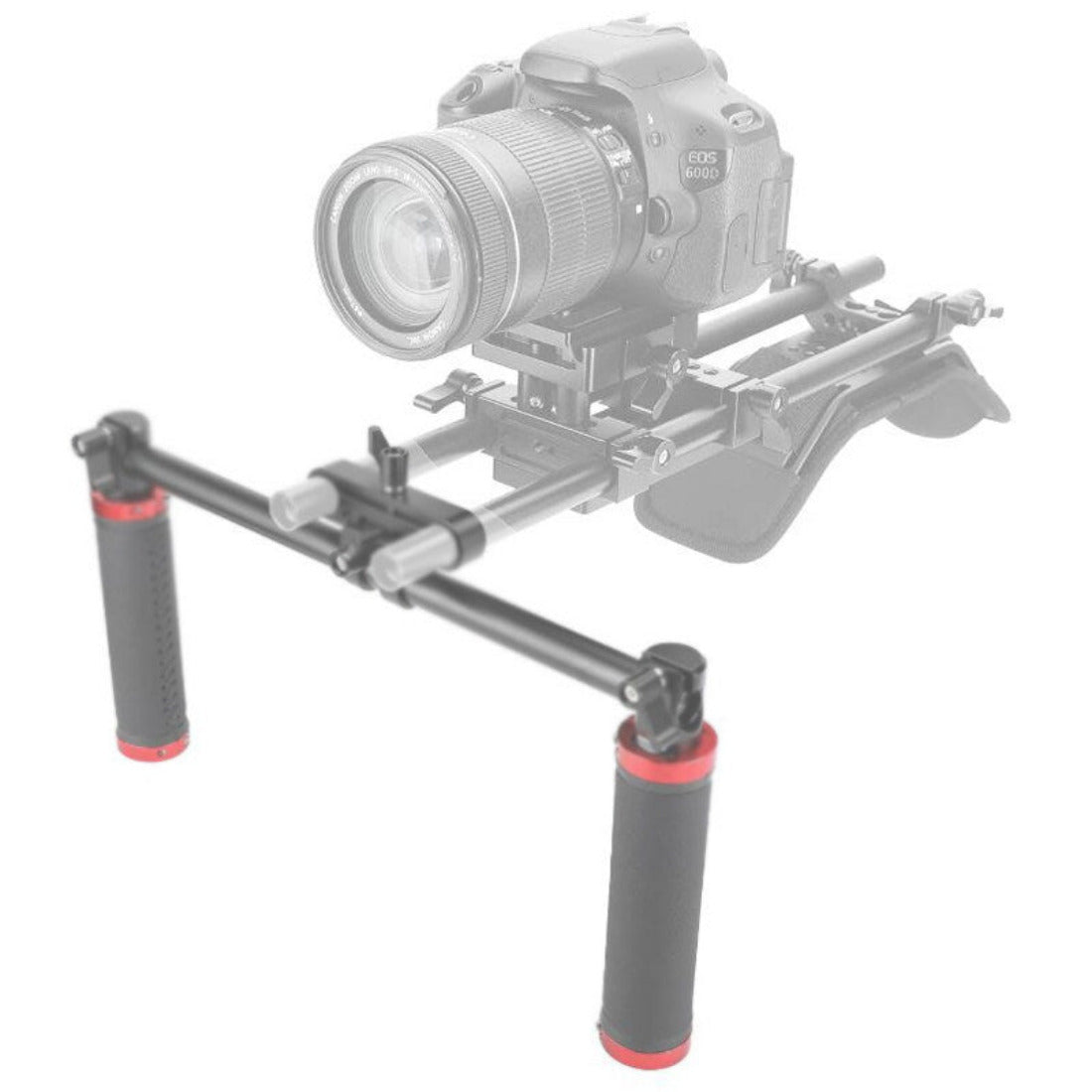 Camera Shoulder Rig Handgrip Kit with 4 Holes 15mm Clamp &15mm Rod TOPCINE