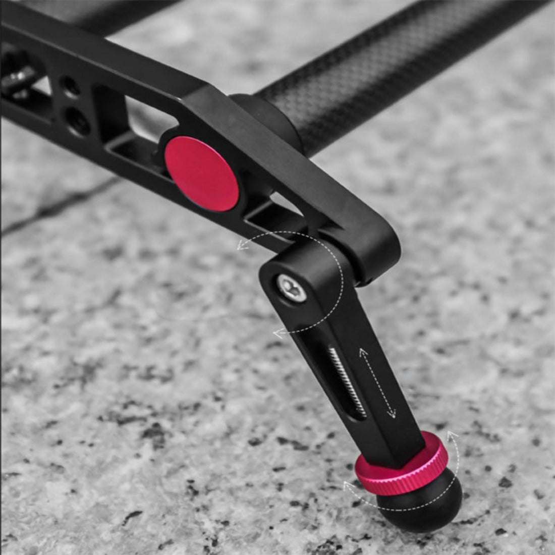 Carbon Fiber Motorized Camera Slider Dolly 60cm/80cm for Video TOPCINE