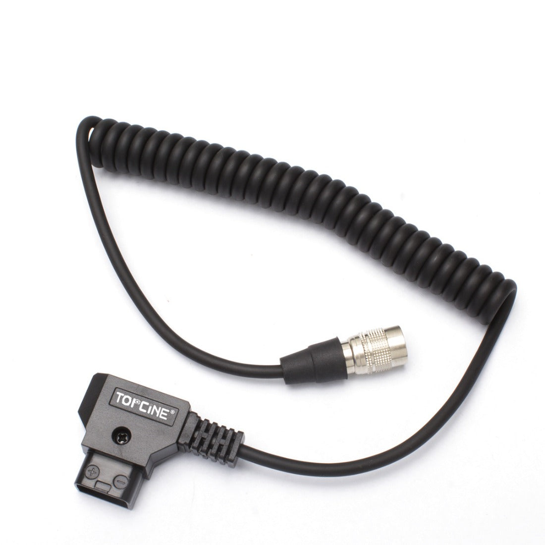 Topcine D-tap to Hirose 4-pin Compatible for Sound Devices 688 633 644 Zoom F8 Coiled Power Cable TOPCINE