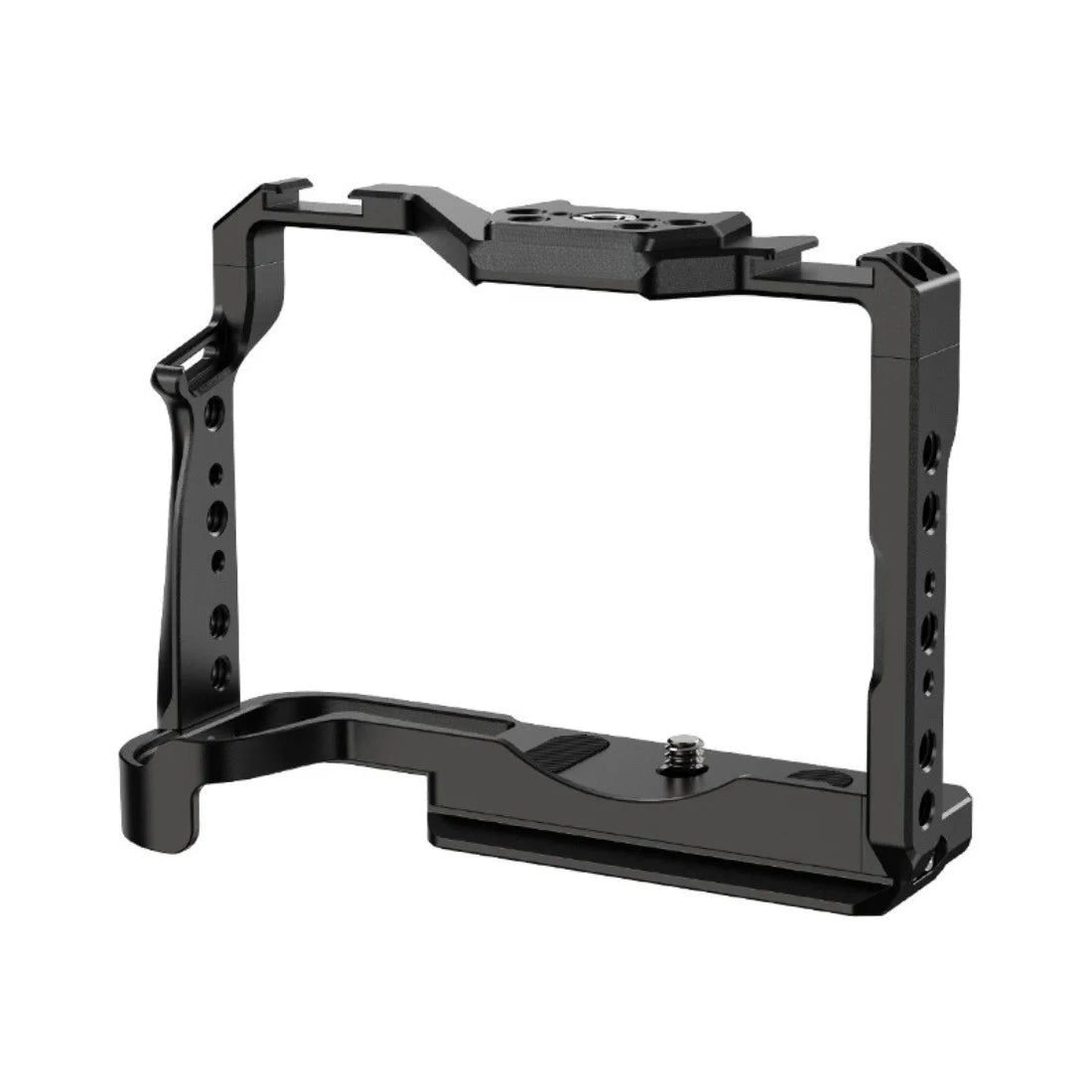 RP Cage for Canon EOS R8/RP Camera Cage with Double Cold Shoe Multiple 1/4 3/8 Threaded Holes for LED Monitor Microphone Vlogging