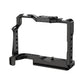 RP Cage for Canon EOS R8/RP Camera Cage with Double Cold Shoe Multiple 1/4 3/8 Threaded Holes for LED Monitor Microphone Vlogging