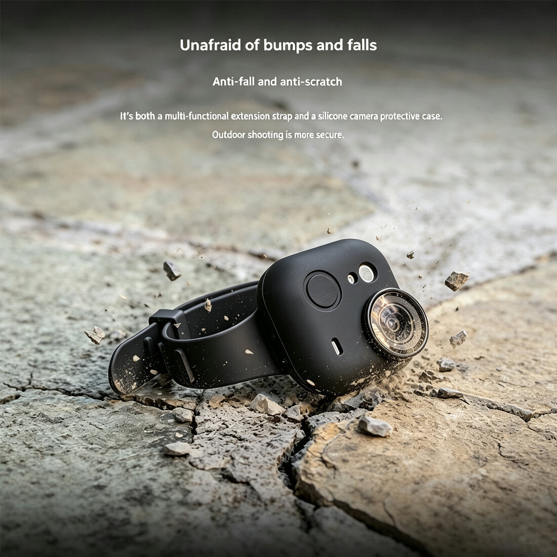 Wrist Strap Mount for Insta360 Go Ultra | Silicone Cover for Insta360 Go Ultra | Expansion Band Strap Silicone Mount Wrist Backpack Holder TOPCINE