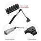 Topcine DTap to BMPCC 4K 6K Pro Coiled Power Cable Suitable for Blackmagic Pocket Cinema Camera and Gold Mount V  Battery