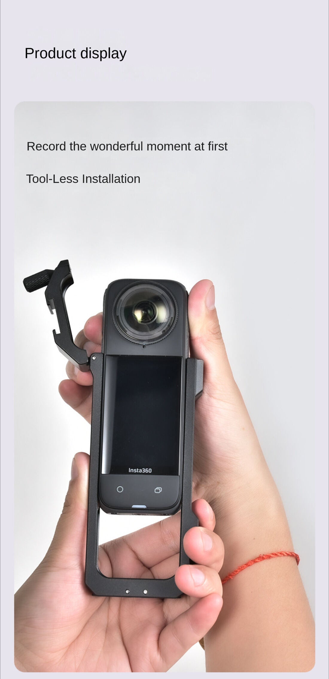 Metal Protective Cage for Insta 360 X3/X4/X5/X6 series Accessories, Aluminum Frame Cage With double Cold Shoes camera cage TOPCINE