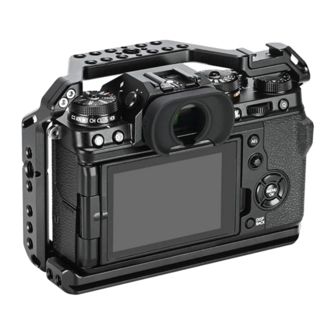 XT4 Cage for Fuji X-T4 Camera Full Aluminum Cage with Sidegrip Arca Bottom Plate