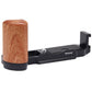 X100VI/X100V Handgrip L Plate Bracke, with Wooden Grip for Fujifilm X100VI/X100V Camera TOPCINE