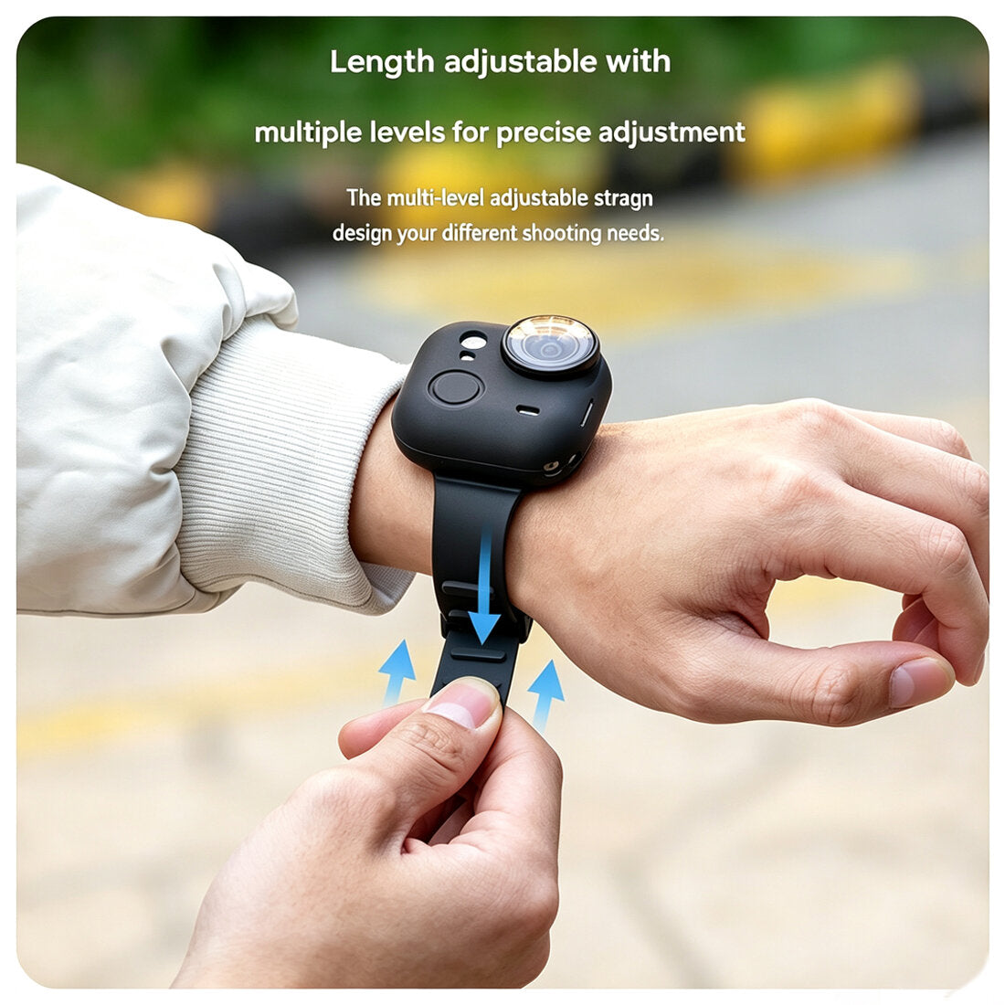 Wrist Strap Mount for Insta360 Go Ultra | Silicone Cover for Insta360 Go Ultra | Expansion Band Strap Silicone Mount Wrist Backpack Holder TOPCINE