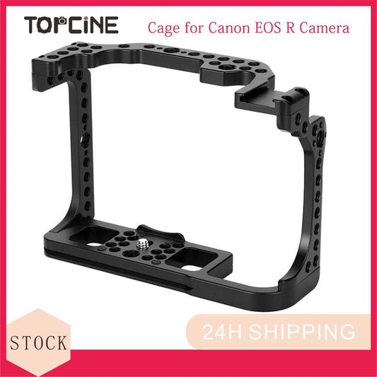 Topcine EOS R Camera Cage for Canon  R Camera, Video Shooting Filming Accessories 3/8“ Arri Locating