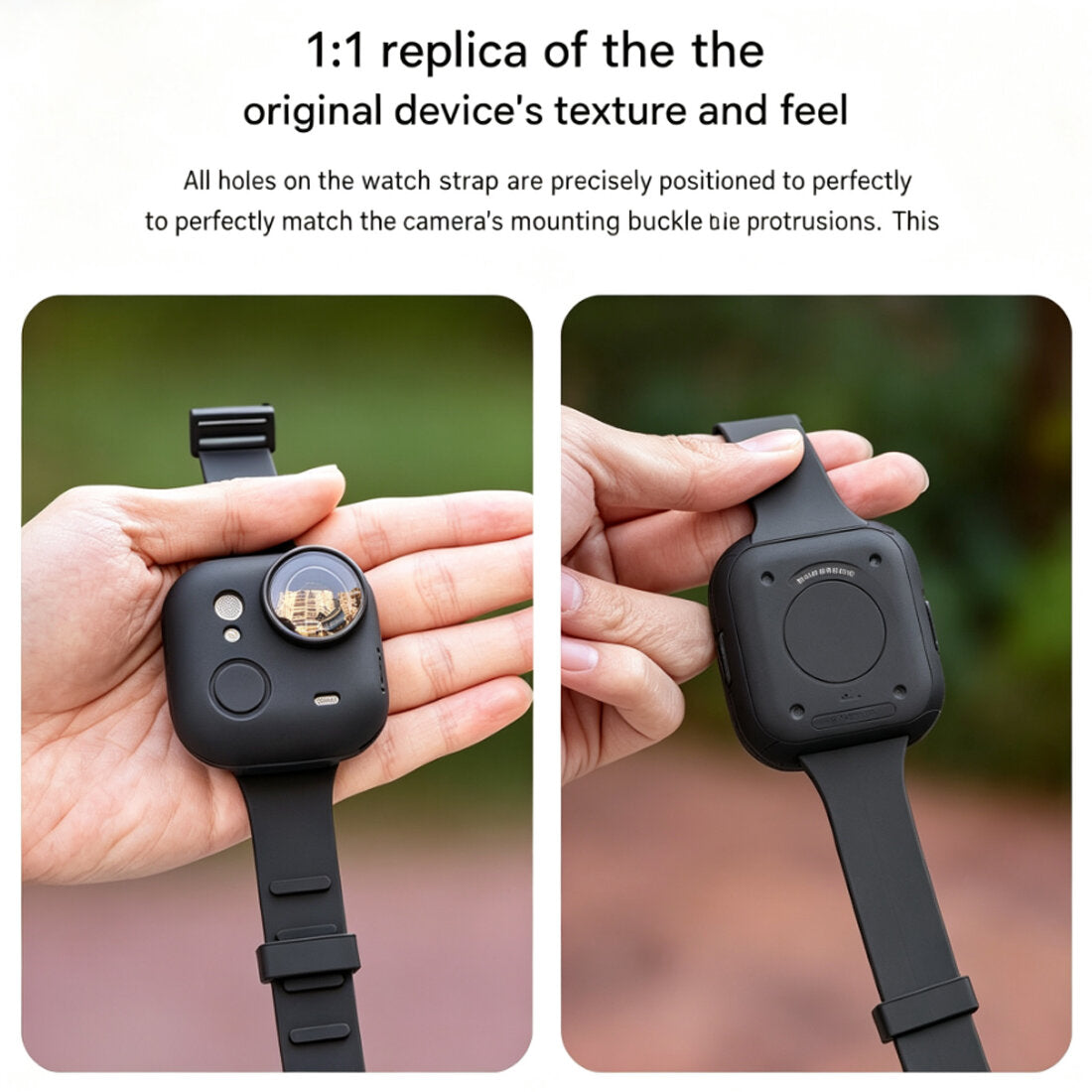 Wrist Strap Mount for Insta360 Go Ultra | Silicone Cover for Insta360 Go Ultra | Expansion Band Strap Silicone Mount Wrist Backpack Holder TOPCINE