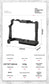 RP Cage for Canon EOS R8/RP Camera Cage with Double Cold Shoe Multiple 1/4 3/8 Threaded Holes for LED Monitor Microphone Vlogging
