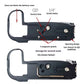 R62 L Plate for Canon EOS R5 R5C R6 R6II L Bracket with Quick Release Arca Plate Vertical Horizontal Shooting Switch for DJI RS4
