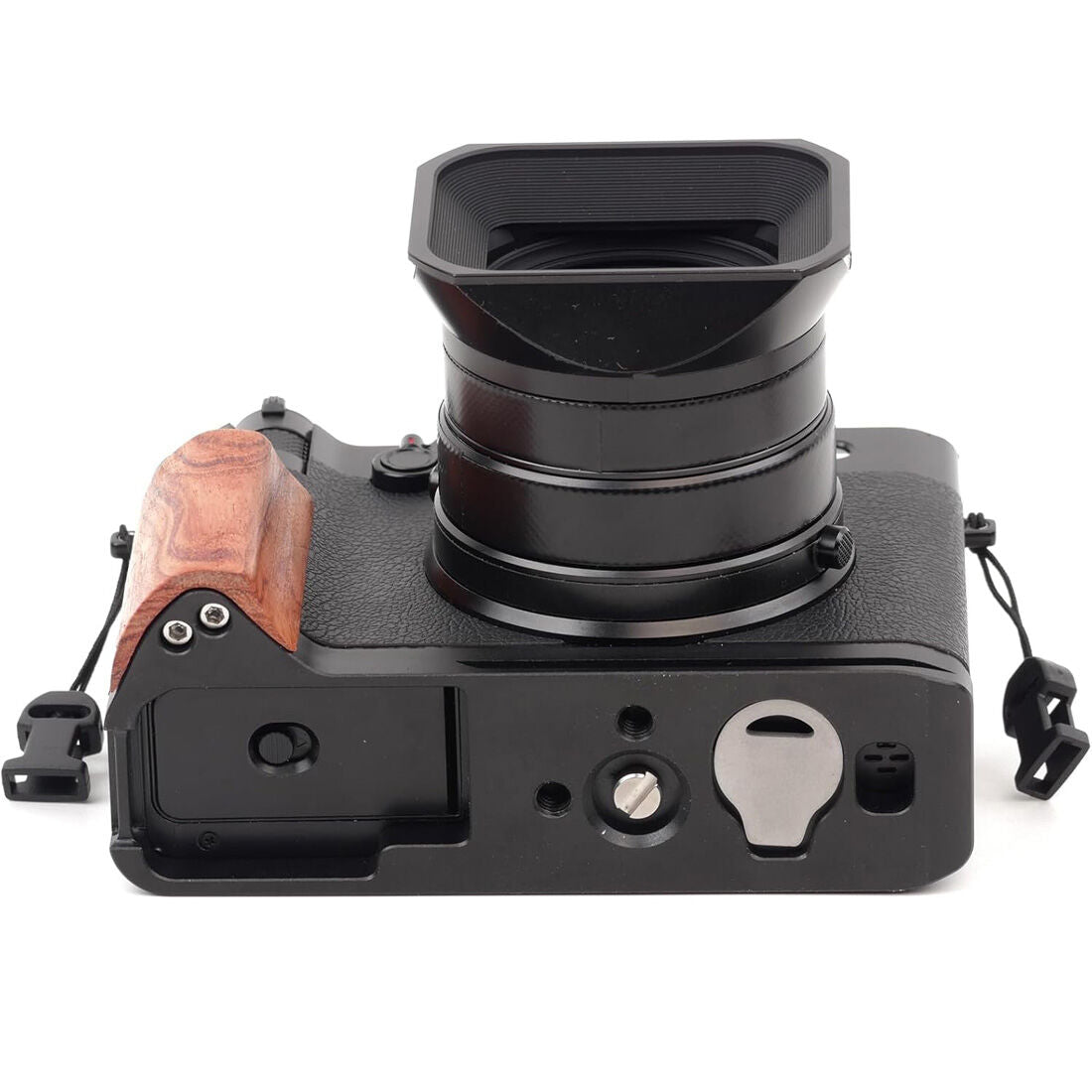 GFX100RF Handgrip L Bracket Holder with Wooden Grip for Fujifilm GFX100RF TOPCINE