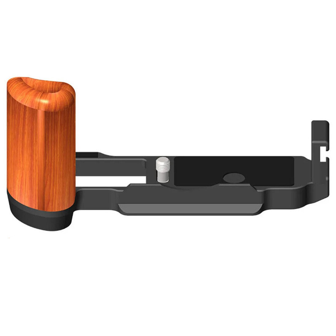 X100VI/X100V Handgrip L Plate Bracke, with Wooden Grip for Fujifilm X100VI/X100V Camera TOPCINE