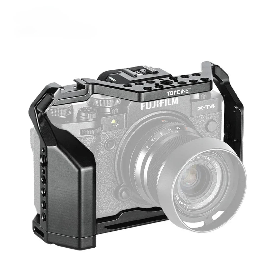 XT4 Cage for Fuji X-T4 Camera Full Aluminum Cage with Sidegrip Arca Bottom Plate