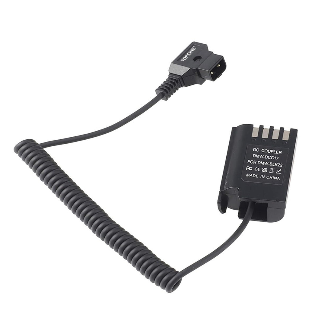 D-Tap to DMW-BLF19 Dummy Battery Adapter Cable For Panasonic DMC GH3 GH4 GH5 GH5S GH6 Cameras dummy battery TOPCINE