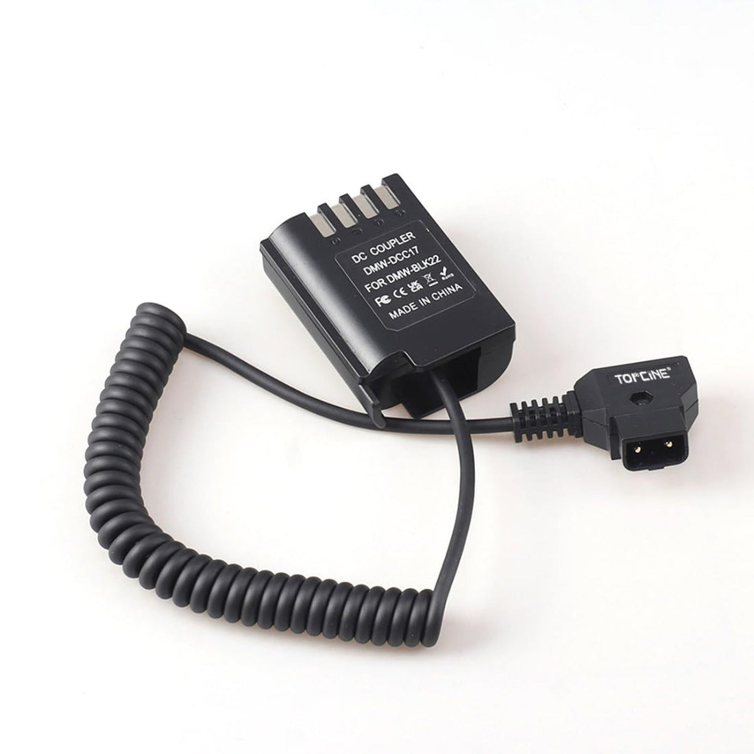 D-Tap to DMW-BLF19 Dummy Battery Adapter Cable For Panasonic DMC GH3 GH4 GH5 GH5S GH6 Cameras dummy battery TOPCINE