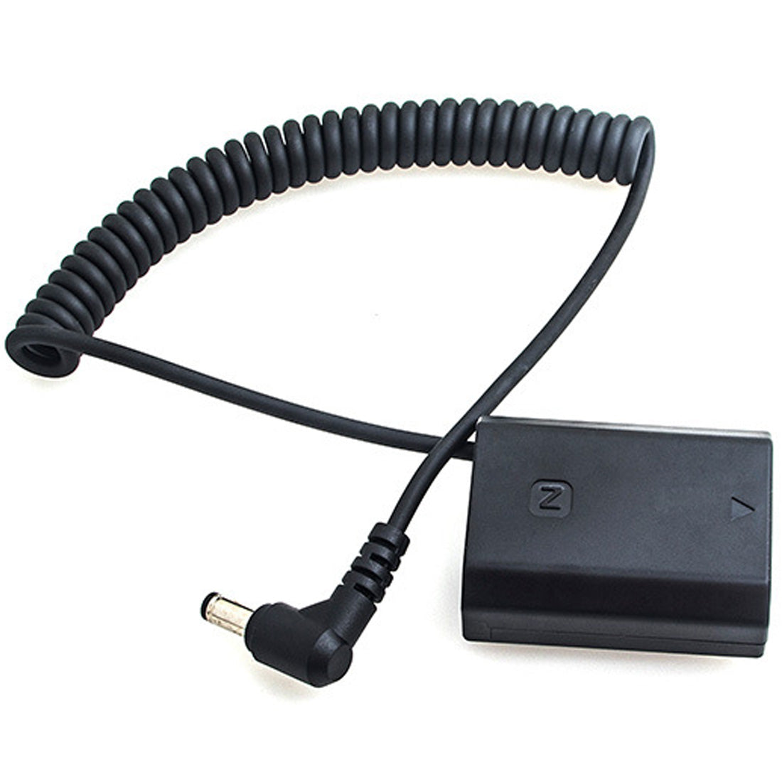D-Tap to NP-FZ100 Dummy Battery Coiled Power Cable Cord Adapter Compatible for Sony Alpha 1 Alpha A7III A7R III A9 A7R IV Alpha 9 II A9R A9S A7R3 A7S3 FX3 Camera dummy battery TOPCINE DC Plug