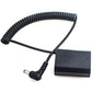 D-Tap to NP-FZ100 Dummy Battery Coiled Power Cable Cord Adapter Compatible for Sony Alpha 1 Alpha A7III A7R III A9 A7R IV Alpha 9 II A9R A9S A7R3 A7S3 FX3 Camera dummy battery TOPCINE DC Plug