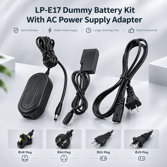 LP-E17 LPE18 Dummy Battery to AC Power Coupler camera dummy battery TOPCINE