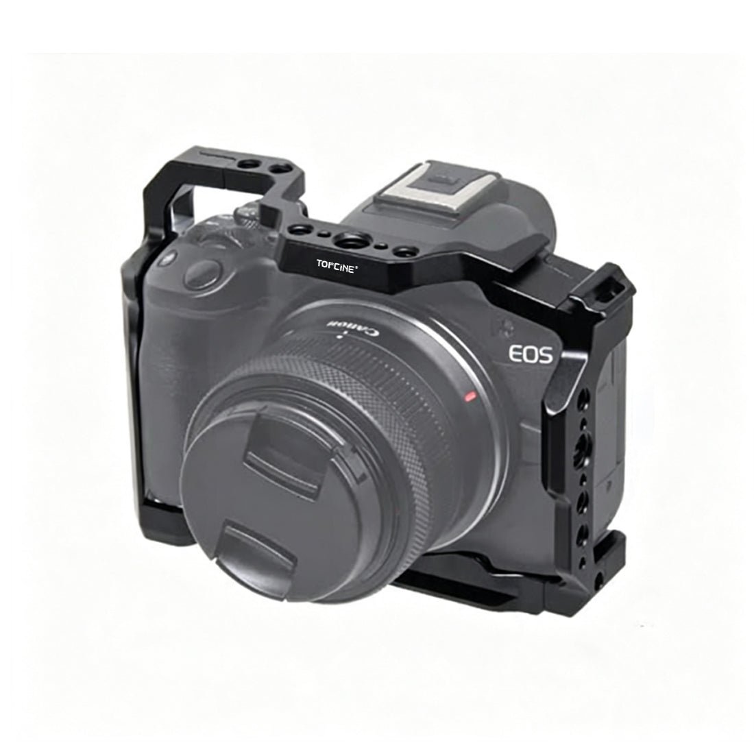 Canon R50 R100 Camera Cage with Cold Shoe Arca Base camera cage TOPCINE