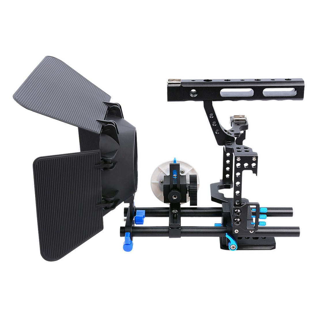 GH4 Camera Cage Kit for Sony A7S A7 A7R A7RII A7SII Cage with Mattebox Follow Focus 15mm Rods