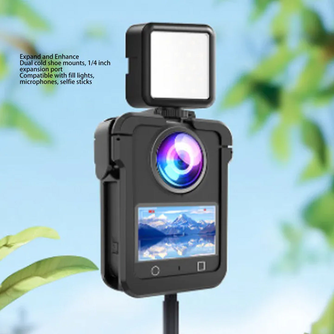 Protective Cage Fit for DJI OSMO 360/360II Action Camera PC Plastic Magnetic Quick Release Action Camera Housing Shell Frame Case