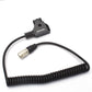 Topcine D-tap to Hirose 4-pin Compatible for Sound Devices 688 633 644 Zoom F8 Coiled Power Cable TOPCINE