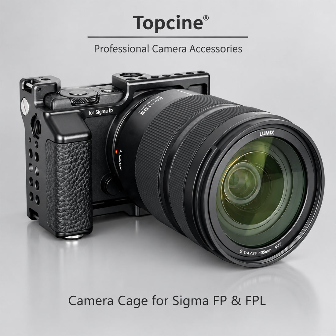 FPL Camera Cage for Sigma FP FPL with Arca-Swiss Quick Release Base, Cold Shoe Mount camera cage Topcine Official Store