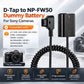 NP-FW50 Dummy Battery DC Power Adapter Cable for Sony Cameras D-Tap USBC Plug camera dummy battery TOPCINE D-Tap Plug