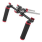 Camera Shoulder Rig Handgrip Kit with 4 Holes 15mm Clamp &15mm Rod TOPCINE