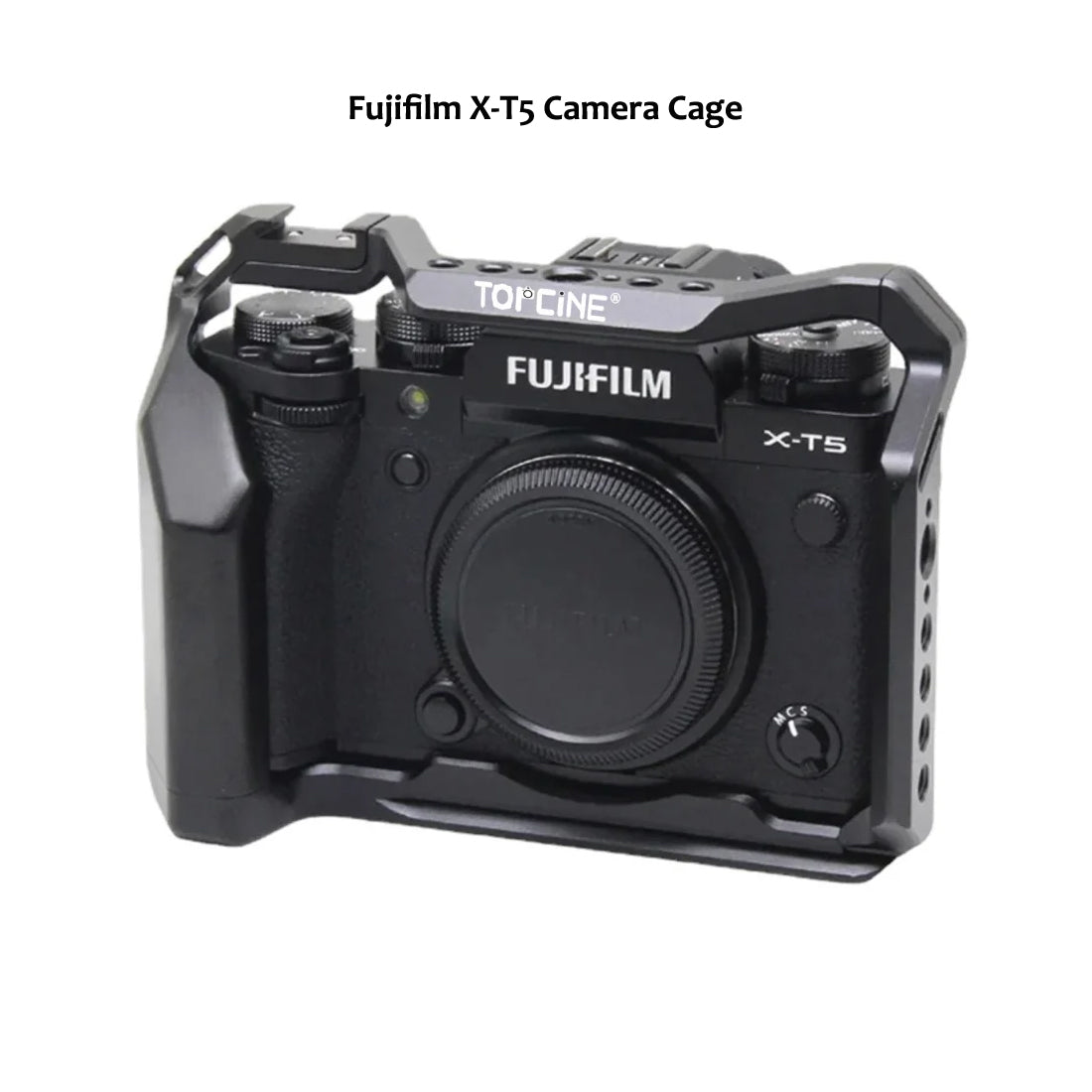 Topcine Camera Cage for Fujifilm X-T5 with Arca Plate & Cold Shoe Mount camera cage TOPCINE Fuji XT5 Camera Cage