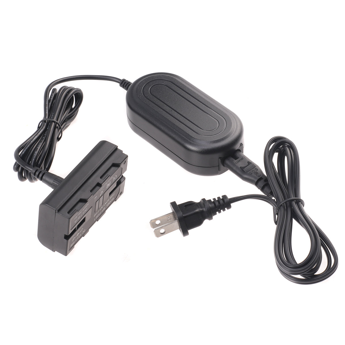 Topcine AC Power Supply Adapter + NP-F550 Dummy Battery Adapter For SONY NP-F770/F750/F550 F570 NP-F970 NP-F960 to Power camera dummy battery TOPCINE