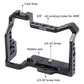 Topcine Z50 Camera Cage for Nikon Z50 Camera with 3/8“ Arri Locating and Cold Shoe Mount Extension for Microphone/ Light camera cage TOPCINE
